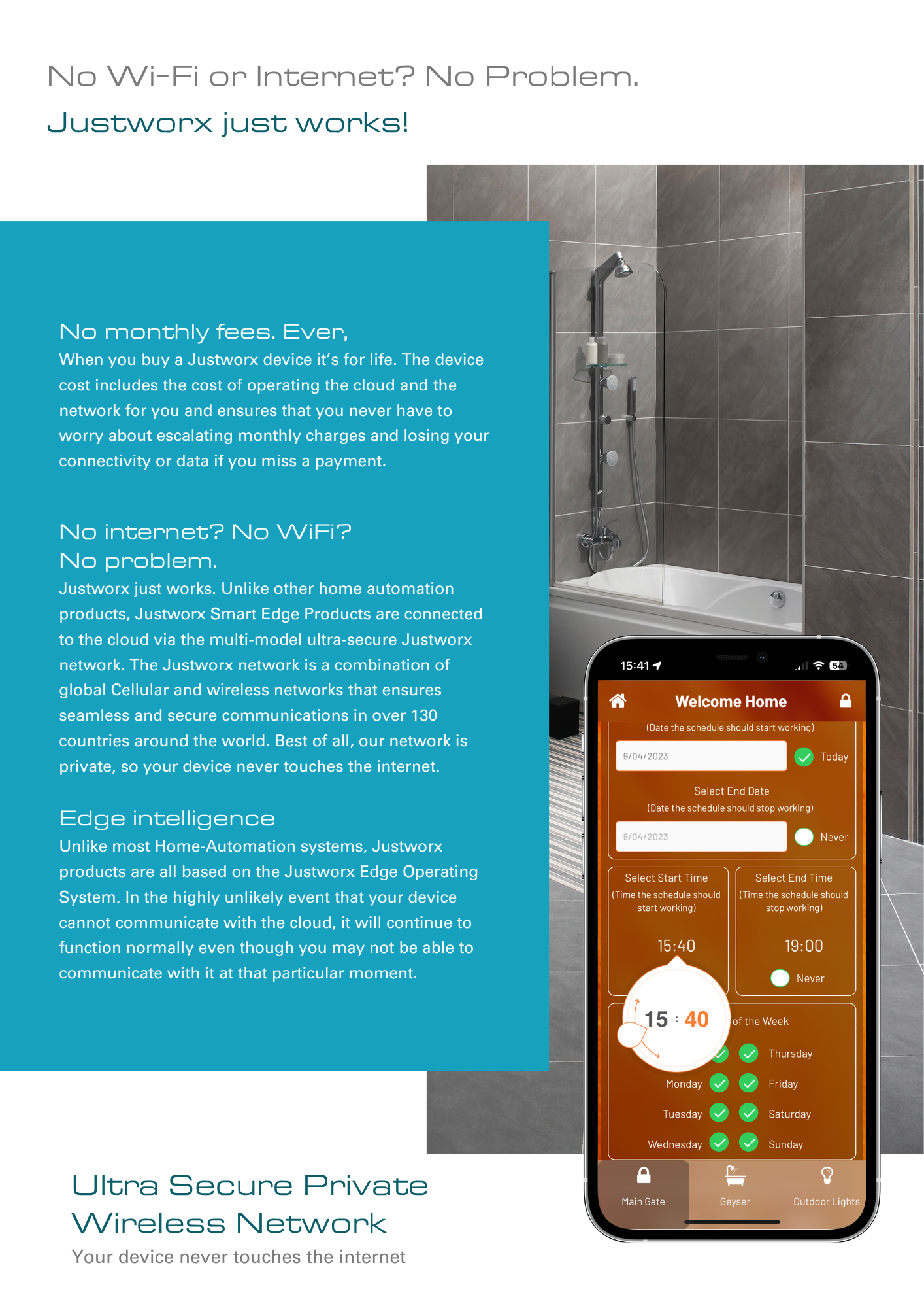 Justworx SOLO - Stand-alone 4G Geyser Controller
